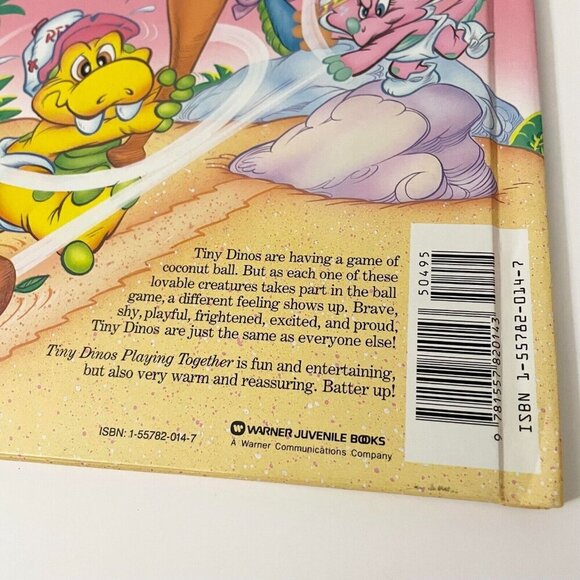 Vtg 1988 Guy Gilchrists Tiny Dinos Playing Together A Book of Everyday Feelings - Picture 4 of 16